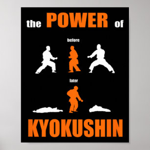 Póster El Poder De Kyokushin Orgulloso Diseño De Karate P