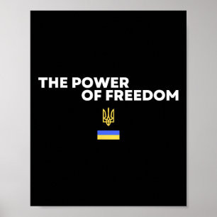 Póster El Poder De La Libertad Tridente Símbolo De La Ban