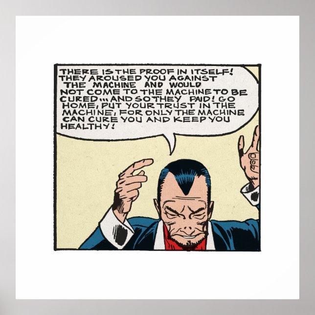 Póster El poder de los cómics del espacio ultraterrestre  (Frente)