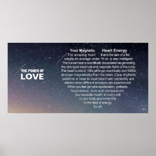 Póster El poder del amor - tu energía magnética del coraz