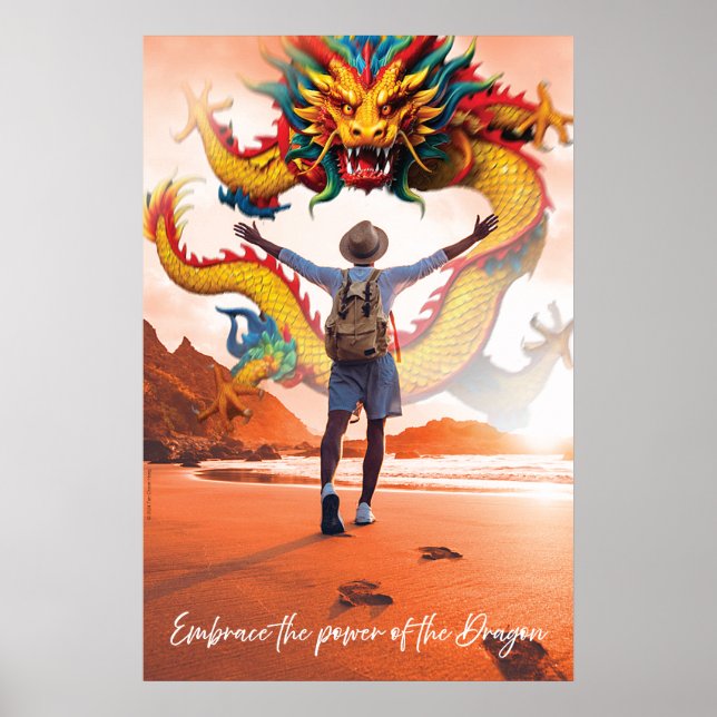 Póster El poder del dragón (Frente)