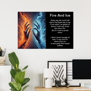 Póster El poder del fuego y el hielo