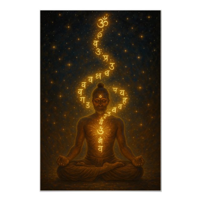 Póster El poder oculto del sánscrito: (Anverso)