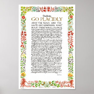 Póster El poema de los desiderátums por los Wildflowers