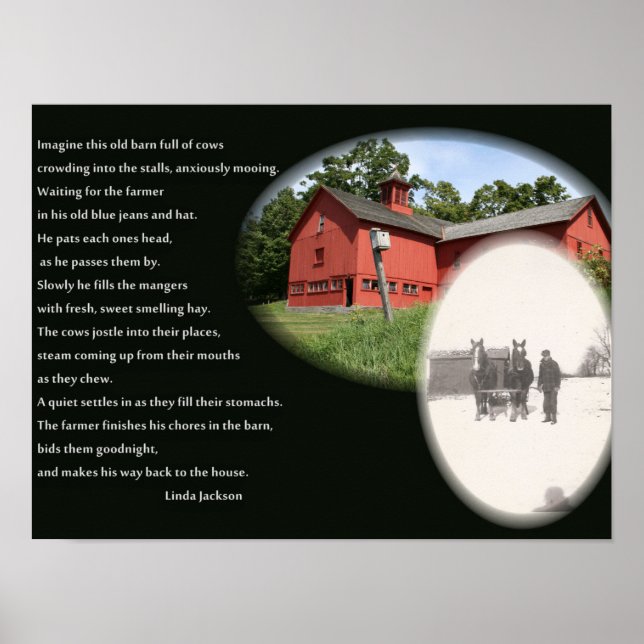 Póster El poema del viejo agricultor (Frente)