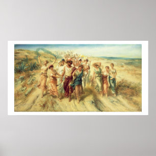 Póster El poeta Anacreon (570-485 a.C.) con su musa, 189