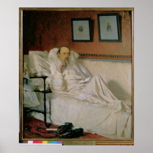 Póster El poeta Nikolay Alekseyevich Nekrasov