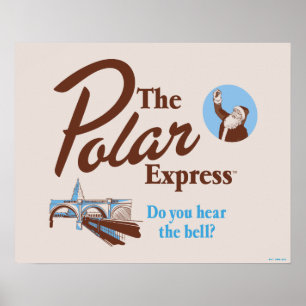 Póster El Polar Express   Retro "Oyes La Campana"
