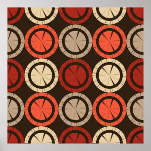 Póster El polka tiene un patrón impecable. Mosaico de fig