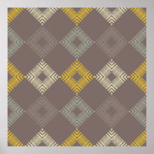 Póster El polka tiene un patrón impecable. Mosaico de fig