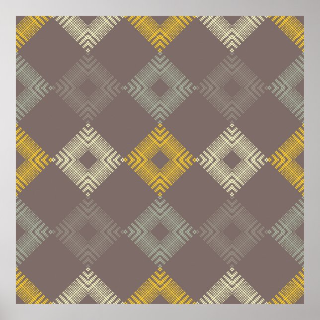 Póster El polka tiene un patrón impecable. Mosaico de fig (Frente)