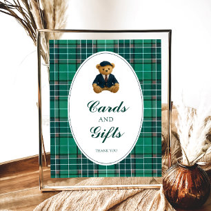 Póster El polo de lujo Teddy Bear Baby Shower Cards and G