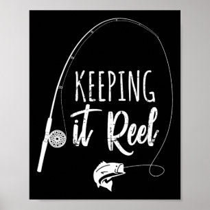 Póster El polo de pesca divertida mantiene su regalo de C