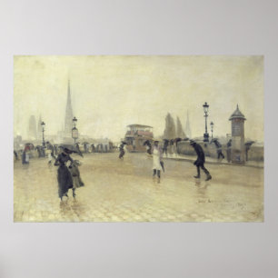 Póster El Pont Corneille, Ruán, 1891