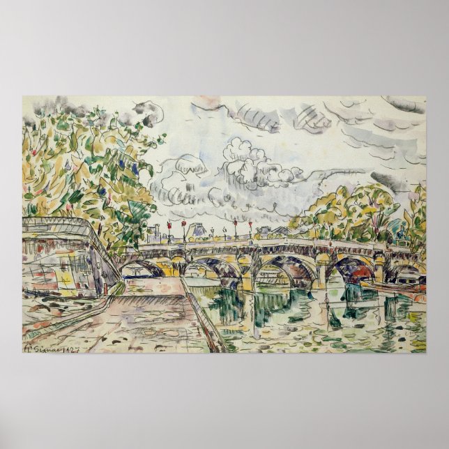 Póster El Pont Neuf, París, 1927 (Frente)