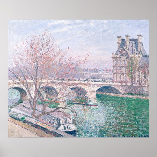 Póster El Pont-Royal y el Pavillon de Flore (Frente)