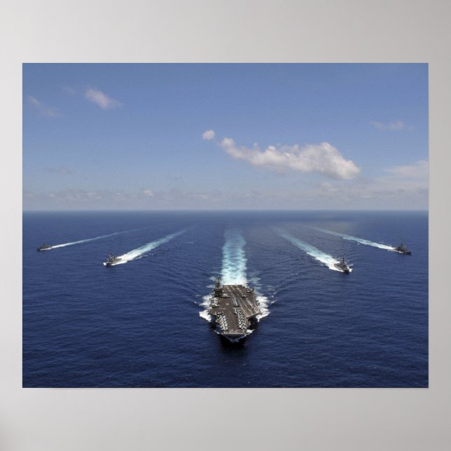 Póster El portaaviones USS Abraham Lincoln 2 (Frente)
