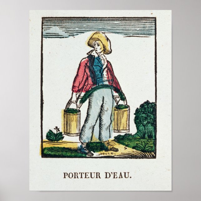 Póster El portador de agua (Frente)