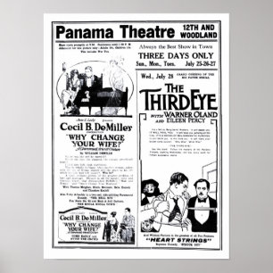 Póster "El poster 1920 del anuncio de la película del