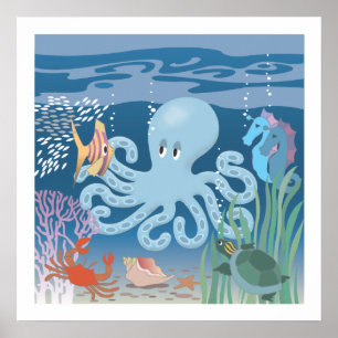 Póster El poster 20x20 del pulpo