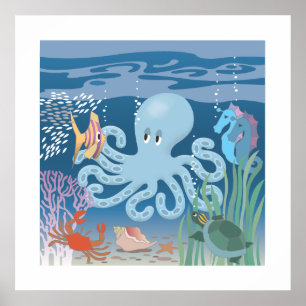 Póster El poster 25x25 del pulpo