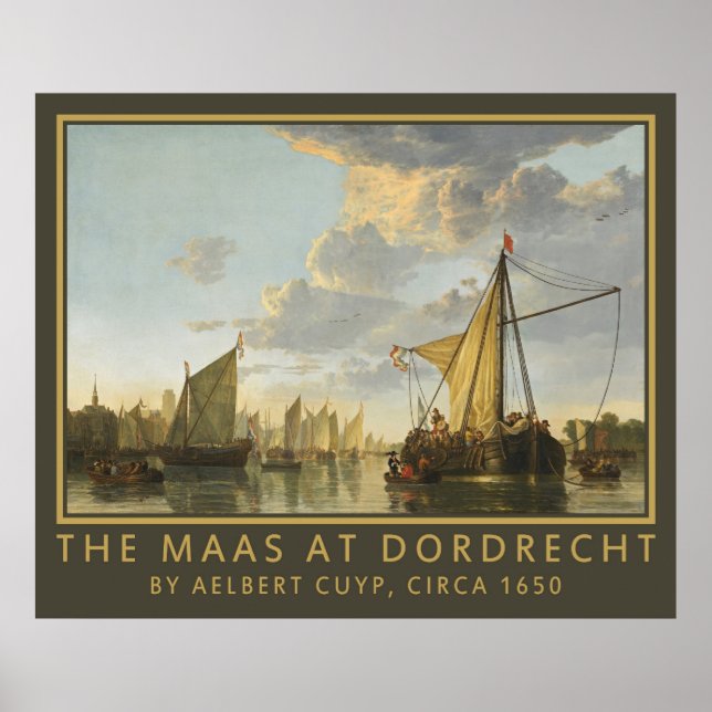 Póster El poster artístico "Las Maas" de Cuyp (Frente)