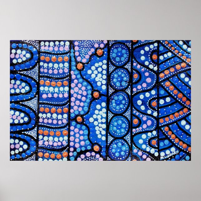 Póster El Poster azul de viaje (Frente)