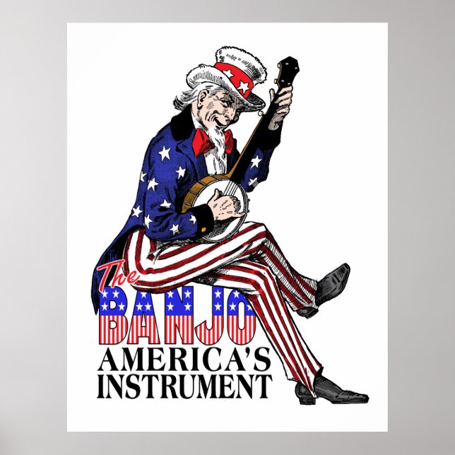 Póster El Poster banjo de Estados Unidos (Frente)