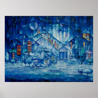 Póster El Poster brillante del invierno