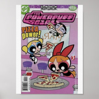 Póster El Poster cómico de los Chicas de PowerPuff