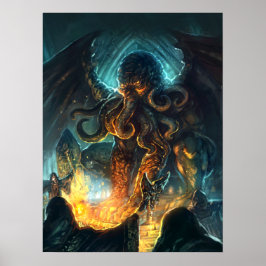 Póster El poster Cthulhu de Lovecraft