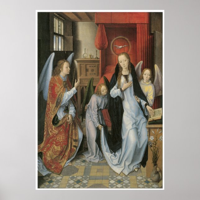 Póster El Poster de Anunciación de Hans Memling (Frente)