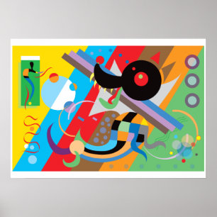 Póster El Poster de cachorros de Kandinsky