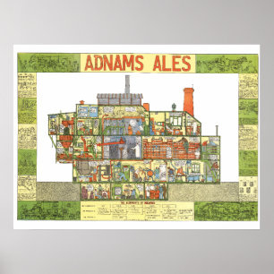 Póster El poster de Cervecería Adnams de Tim Hunkin