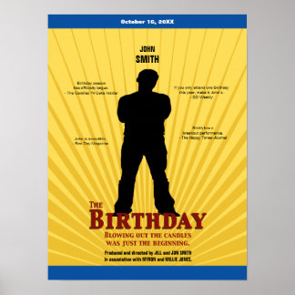 Póster El Poster de cine de cumpleaños (Boy)