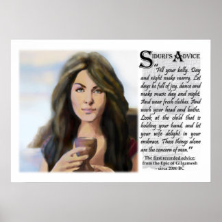 Póster El Poster de consejos de Siduri