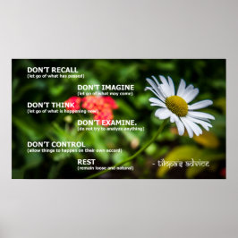 Póster El Poster de consejos de Tilopa