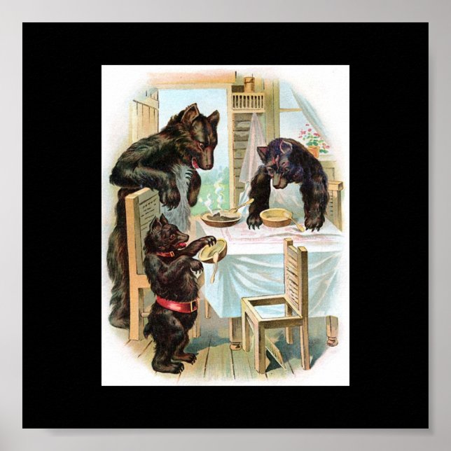 Póster El Poster de cuento de hadas de tres osos (Frente)