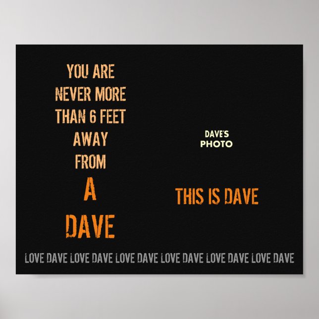 Póster El Poster de DAVE (Frente)