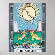 El Poster de diseño de la tarjeta Moon Tarot