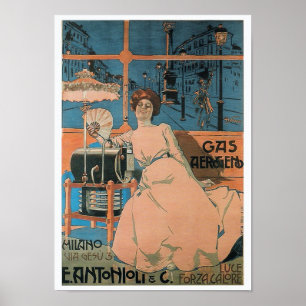 Póster El Poster de gas de Antonioli, por Aaprdo Villa