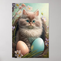 El Poster de Gatitos de Pascua susurra
