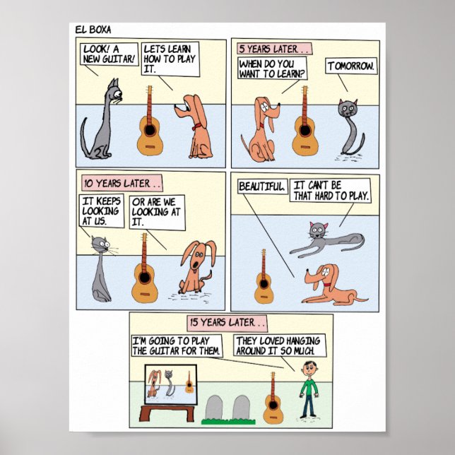 Póster El Poster de guitarra (Frente)