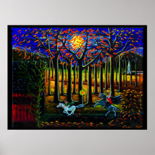 Póster El poster de Halloween, soñoliento, santifica, sin