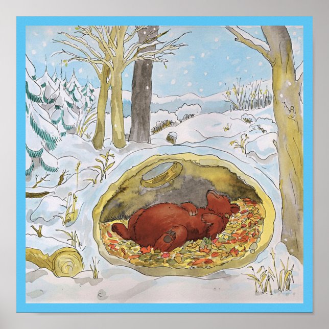 Póster El Poster de invierno del oso (Frente)
