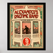 El Poster de la banda Ragtime de Alexander