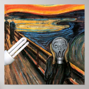 Póster El Poster de la bombilla de gritos