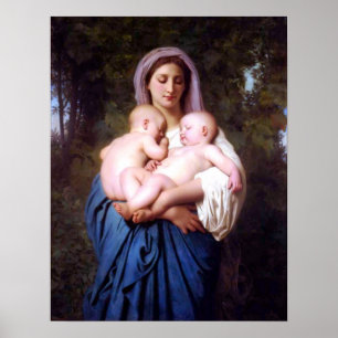 Póster El Poster de la Caridad por el Maestro Bouguereau