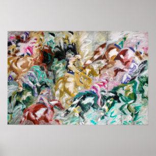 Póster El Poster de la carrera de caballos