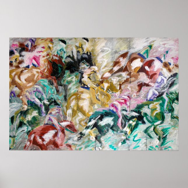 Póster El Poster de la carrera de caballos (Frente)